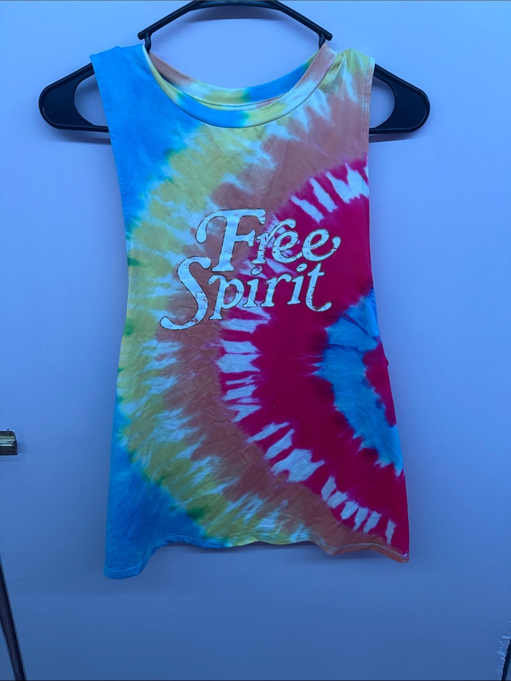 Tie-Dye "Free Spirit" Sleeveless Tank Top